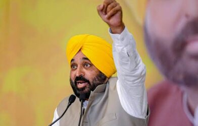 AAP launches punjab election campaign, bhagwant mann warns welfare schemes could be at risk