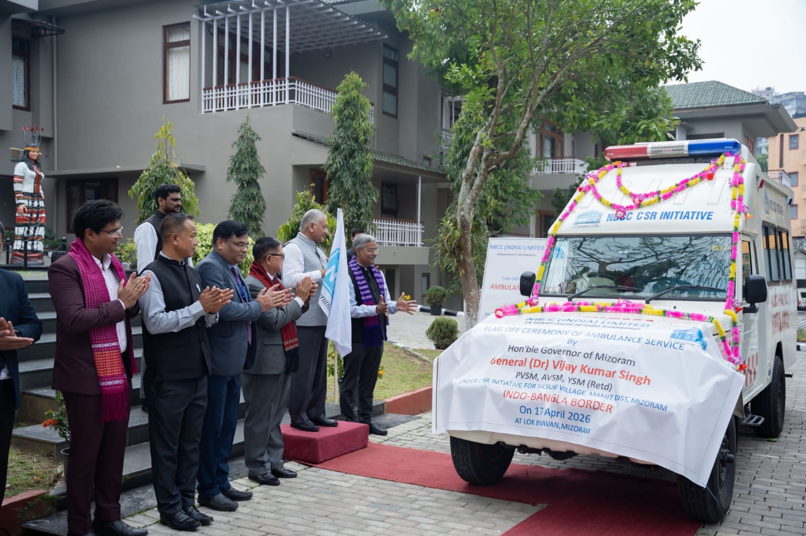 Rays Power Infra donates CSR ambulance to Lunglei Civil Hospital in Mizoram CSR initiative