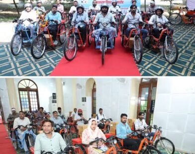 CSR initiative : Engineers India distributes assistive devices to 55 Divyangjans in Gurugram