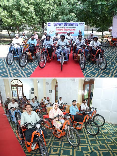 CSR initiative : Engineers India distributes assistive devices to 55 Divyangjans in Gurugram