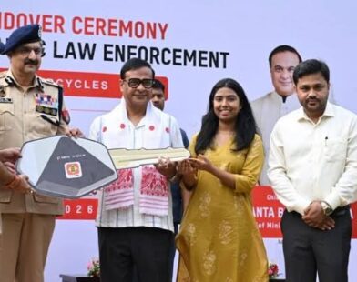 Assam CM hands over 50 motorcycles to police to boost road safety CSR initiative